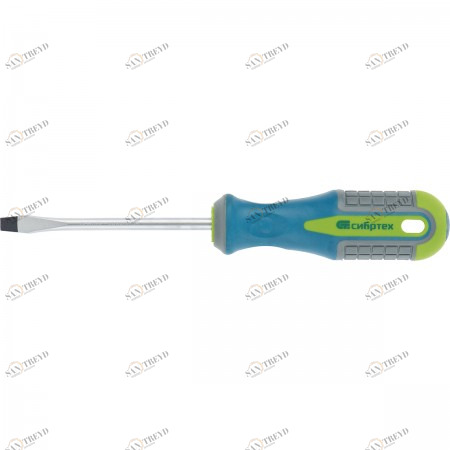 Отвертка SL8х150мм CrV трехкомпонентная рукоятка СИБРТЕХ 12188