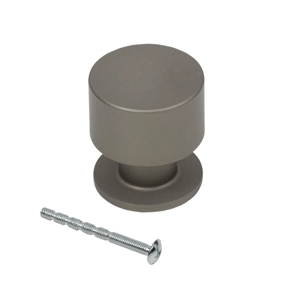 AKS Ина: мебельная ручка-кнопка в матовом никеле 88900452 STLM-1435341 - Вид №3