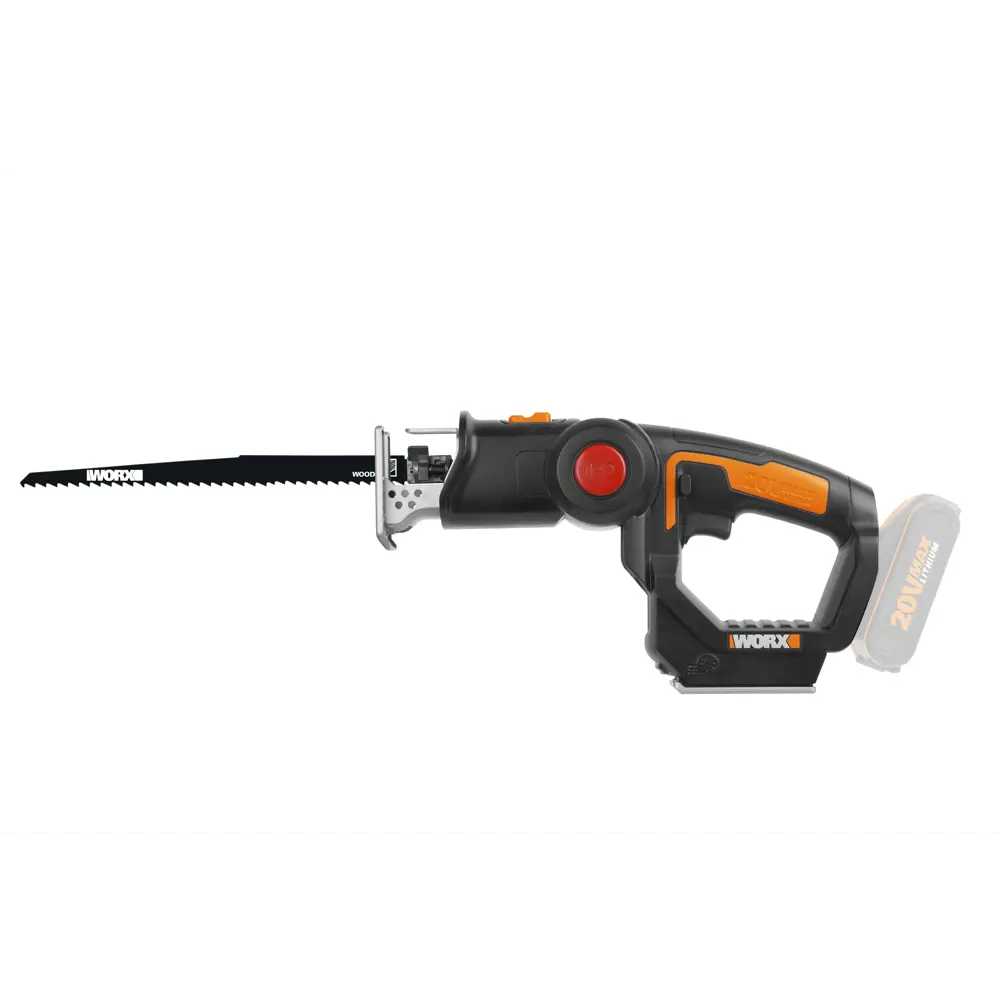 Лобзик-сабельная пила аккумуляторный Worx Axis WX550.9, 20 В Li-ion, без АКБ STLM-2162896 - Вид №3