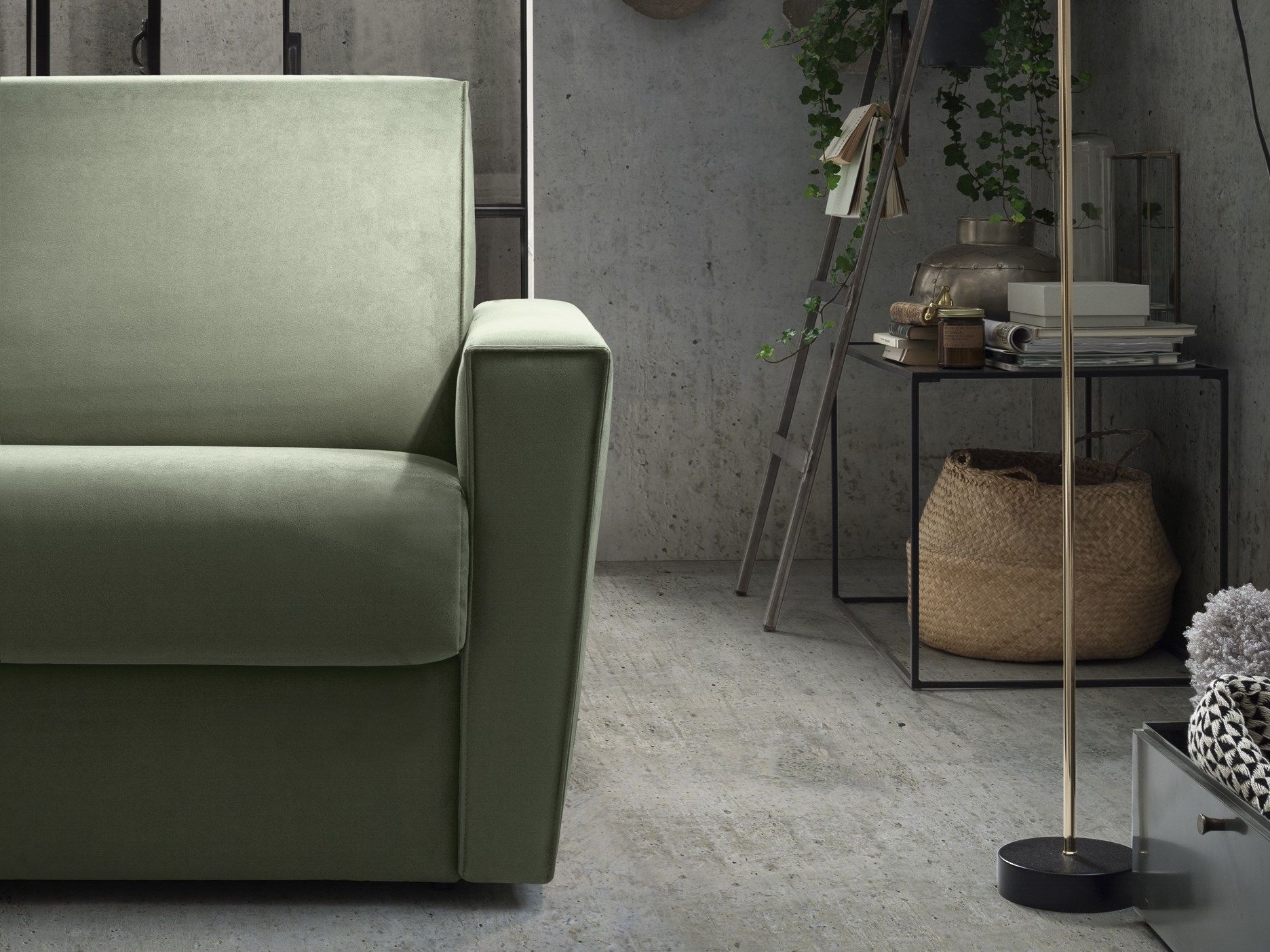 Двуспальный диван-кровать из ткани Felis Day &amp ARCH-00120756 - Вид №1