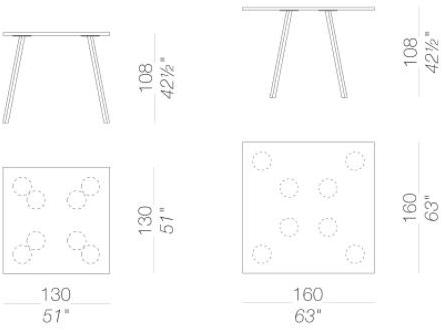 Lapalma Высокий квадратный стол из ламината Ori sun-id-1346870 - Вид №13