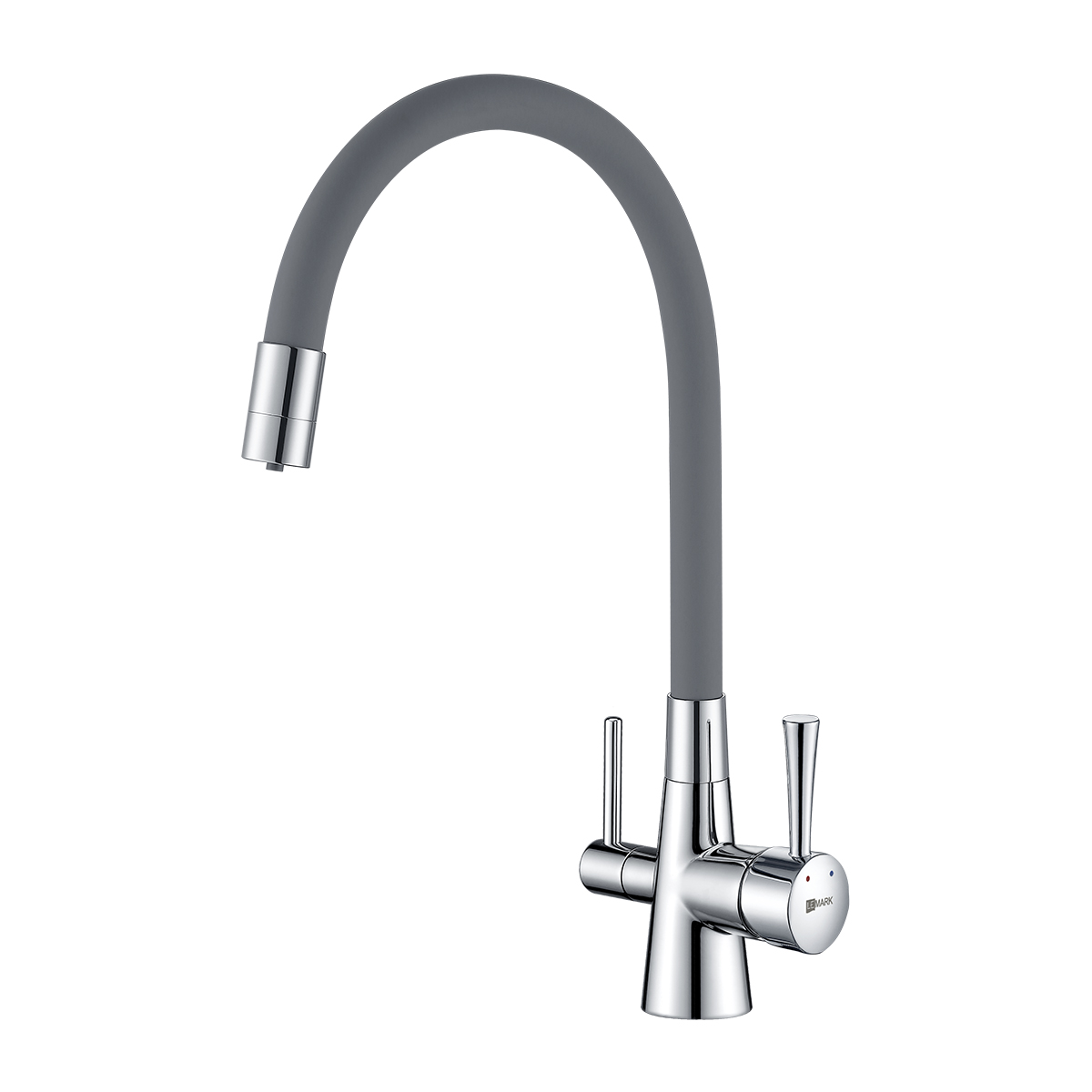 LM3075C-Gray Смеситель Comfort для кухни с подключением к фильтру с питьевой водой LEMARK COMFORT