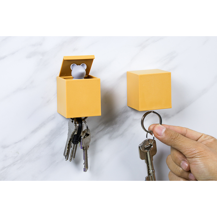 QL10333-BN-GY Держатель для ключей lucky mouse key Qualy  - Вид №1