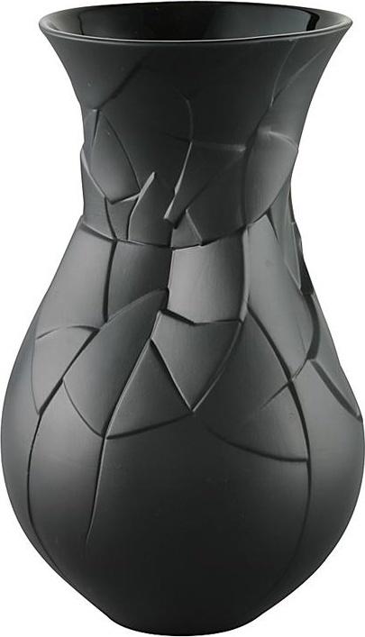 72555 Rosenthal Ваза Rosenthal Стадии 30см, фарфор, черная, матовая Фарфор 