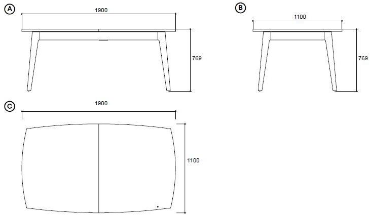 Enza Home Прямоугольный раздвижной деревянный стол Praga sun-id-1457880 - Вид №5