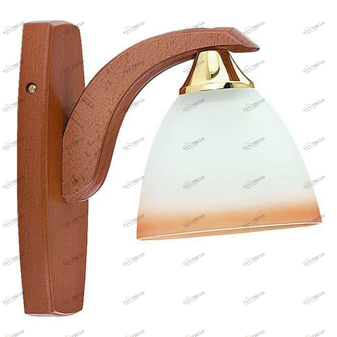 Бра настенное белое с коричневым Alfa Los 267 ALFA LOS 00-3949084 Белый;коричневый 