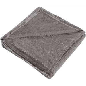 Плед Murmansk 140x200 см велсофт цвет серо-коричневый