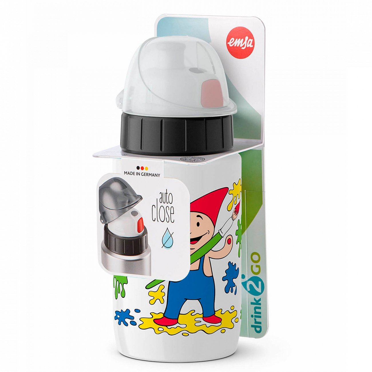 Термофляжка детская белая с рисунком 0,4 л "Художник" EMSA ДИЗАЙНЕРСКИЕ 00-3951780 Белый  - Вид №2