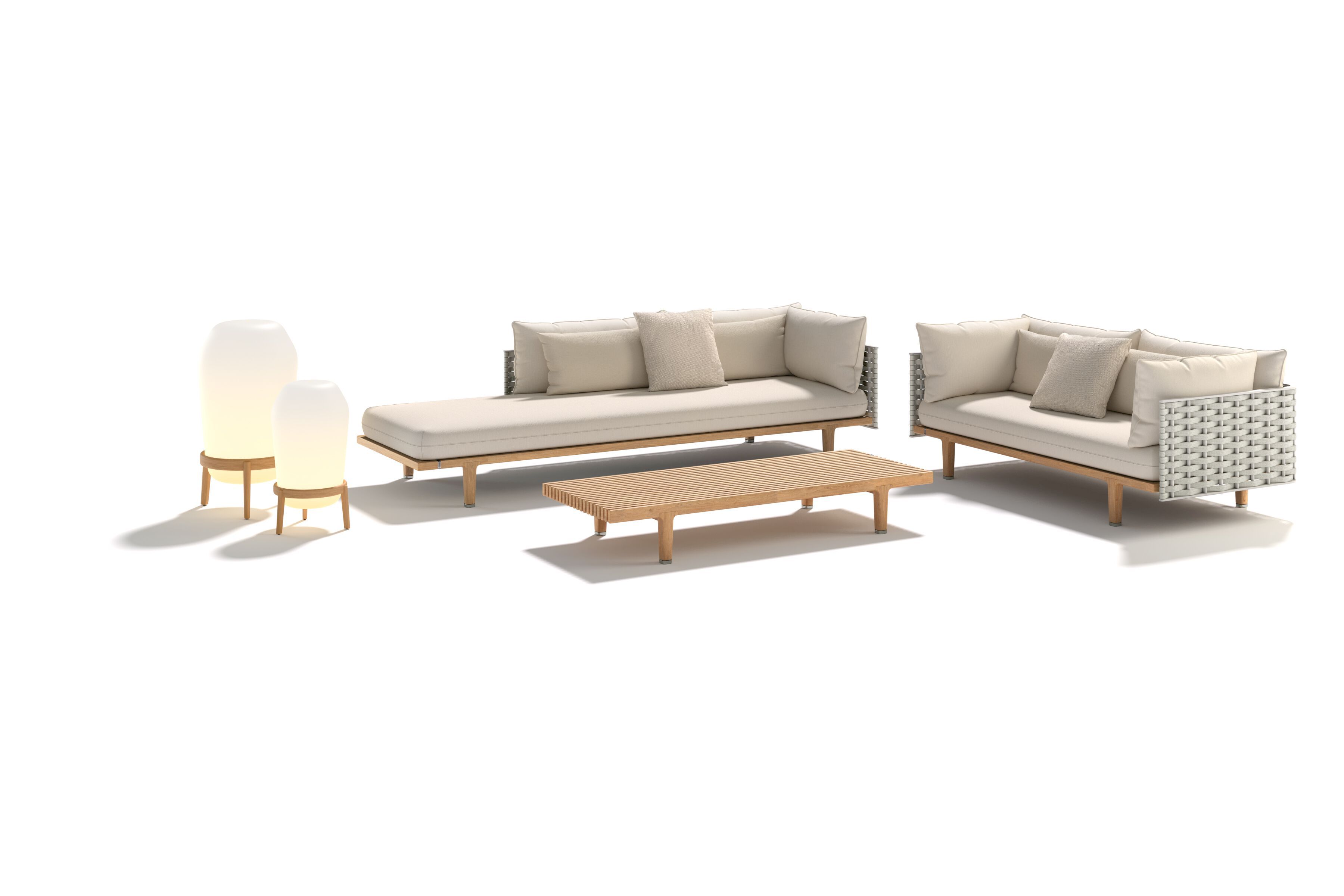 Прямоугольный журнальный столик из тикового дерева DEDON SEALINE ARCH-00050268 - Вид №3