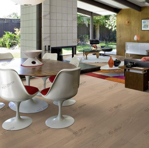 Паркетная доска Kahrs Дуб Прилив Линнея Полуматовая Брашированная 2600200571