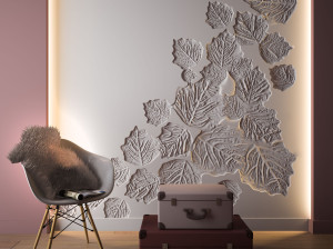 Трехмерная декоративная гипсовая панель