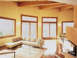 CARMINATI SERRAMENTI Подъемно-раздвижная французская дверь из алюминия и дерева Venice 90