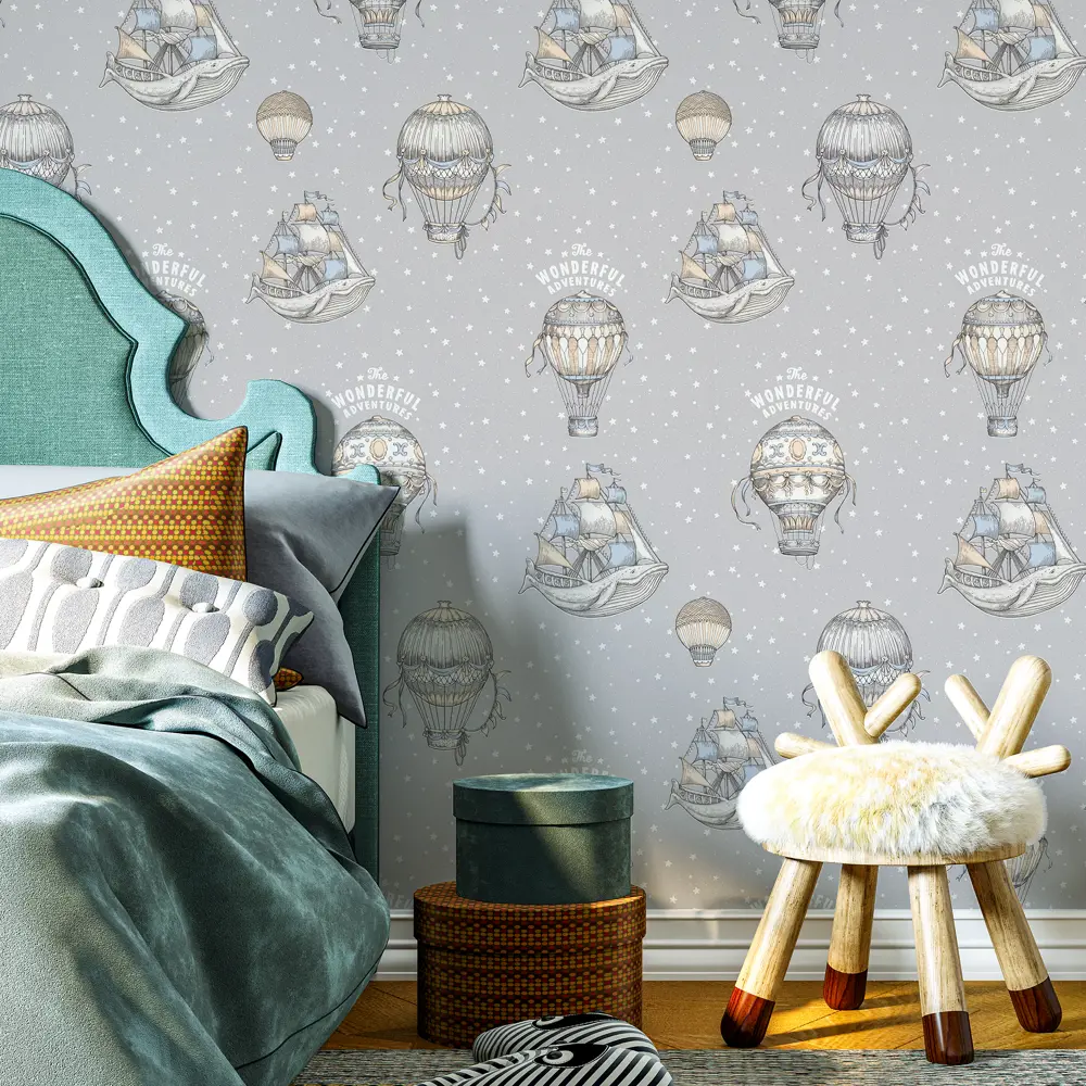 PALITRA HOME Wonderful - флизелиновые обои серебристого оттенка 82770565 STLM-0035773 - Вид №5