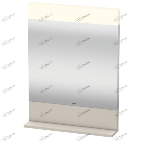 VE751109191 Vero Зеркало с полочкой внизу Серо-коричневый декор Duravit