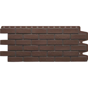 Фасадная панель Dacha Кирпич текстурный цвет коричневый 0.44 м²
