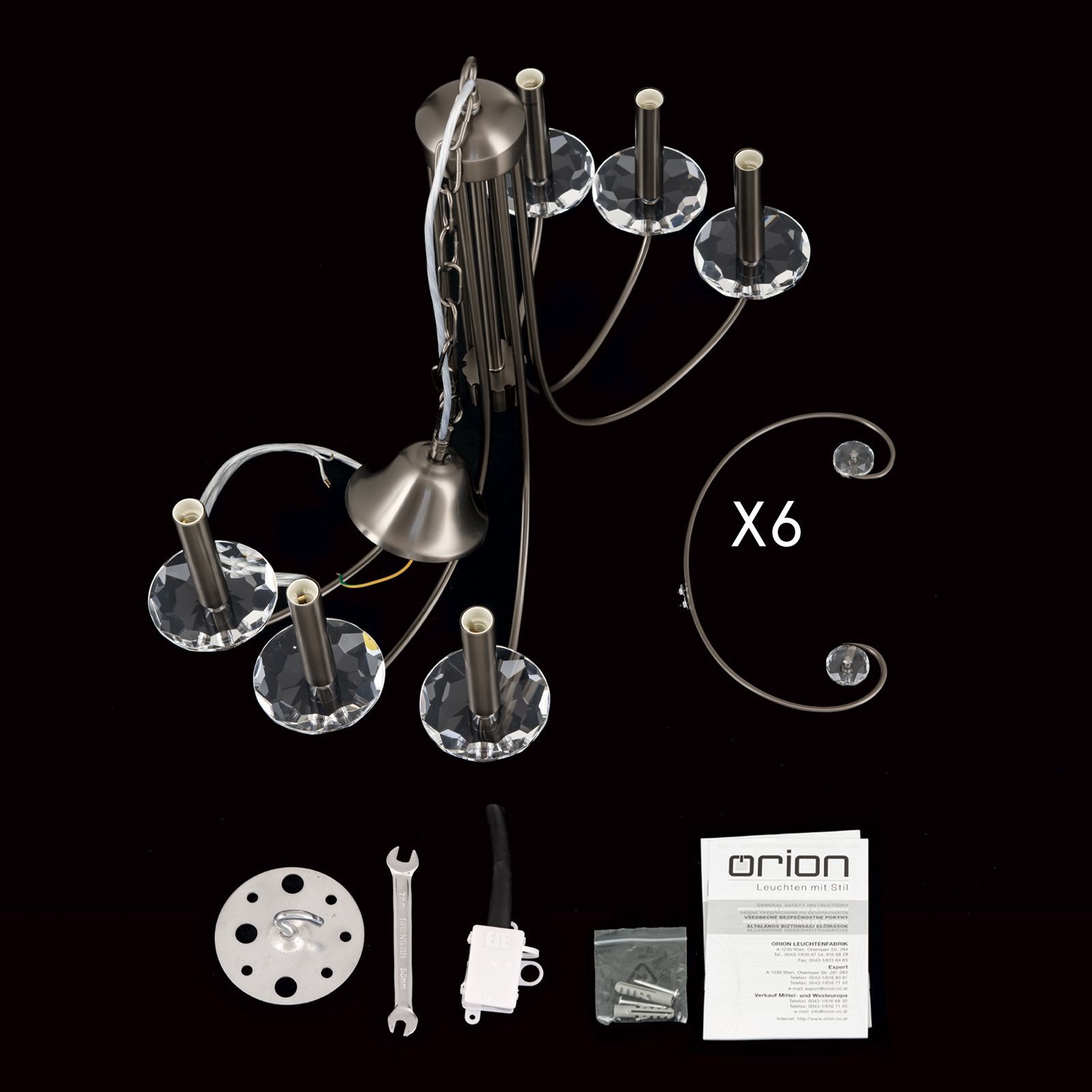 Латунная люстра Orion Ariane ARCH-00009584 - Вид №22