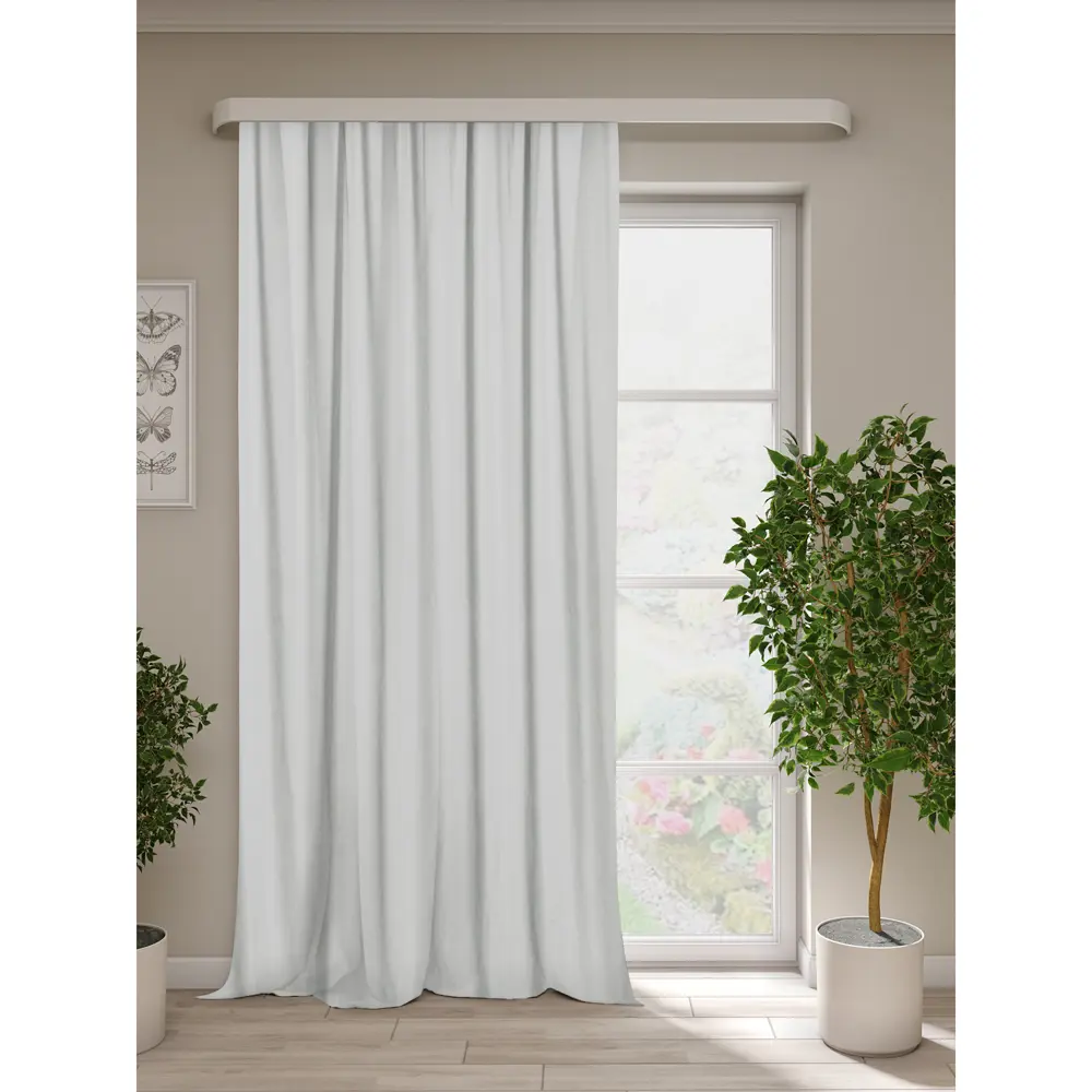 Штора на ленте блэкаут 140x270 см цвет серо-бежевый 89354409 STLM-2085263 Altali 