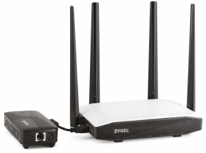 Keenetic Extra II plus DSL Zyxel extra ii plus dsl. комплект extra ii и plus dsl для подключения по adsl2+/vdsl2/ethernet с точкой доступа wi-fi ac1200, управляемым коммутатором ethernet 5 x 100 мбит/c Keenetic