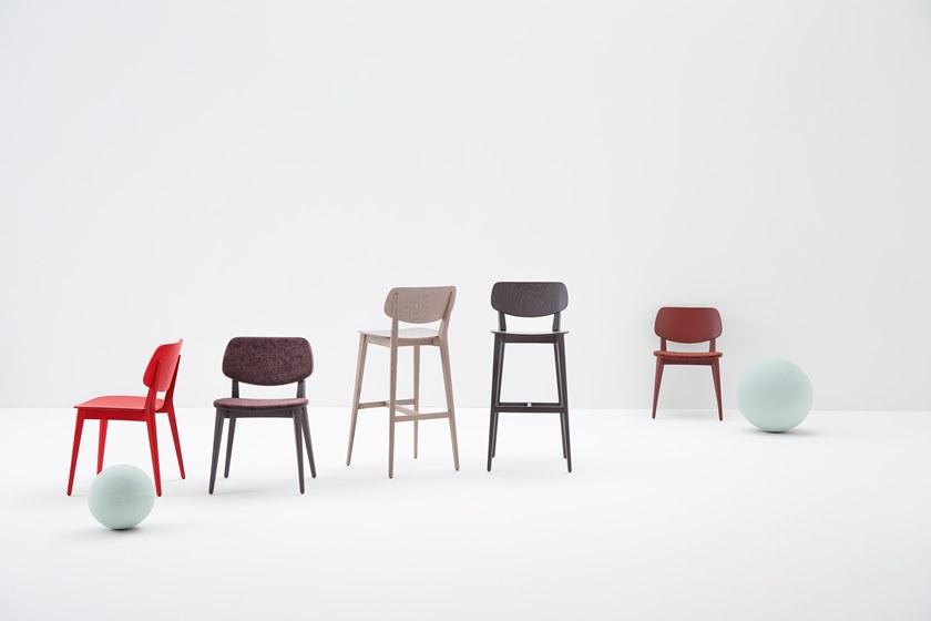 Billiani Высокий табурет из ткани со встроенной подушкой Doll 556 - Вид №1