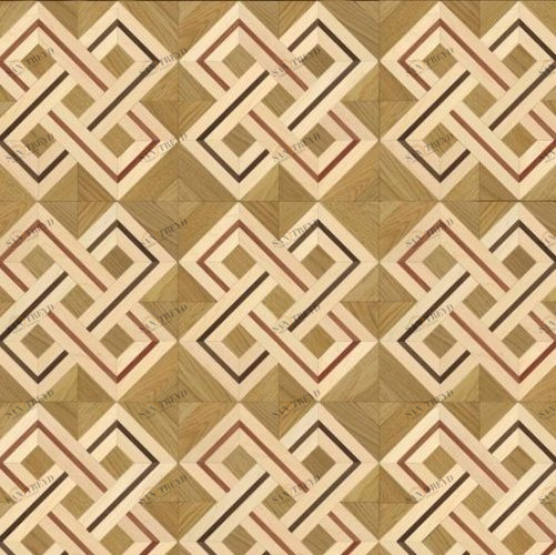 Художественный паркет Da Vinci Щитовой 26-331 Дуб (Гладкая) 500х500 мм 26010331