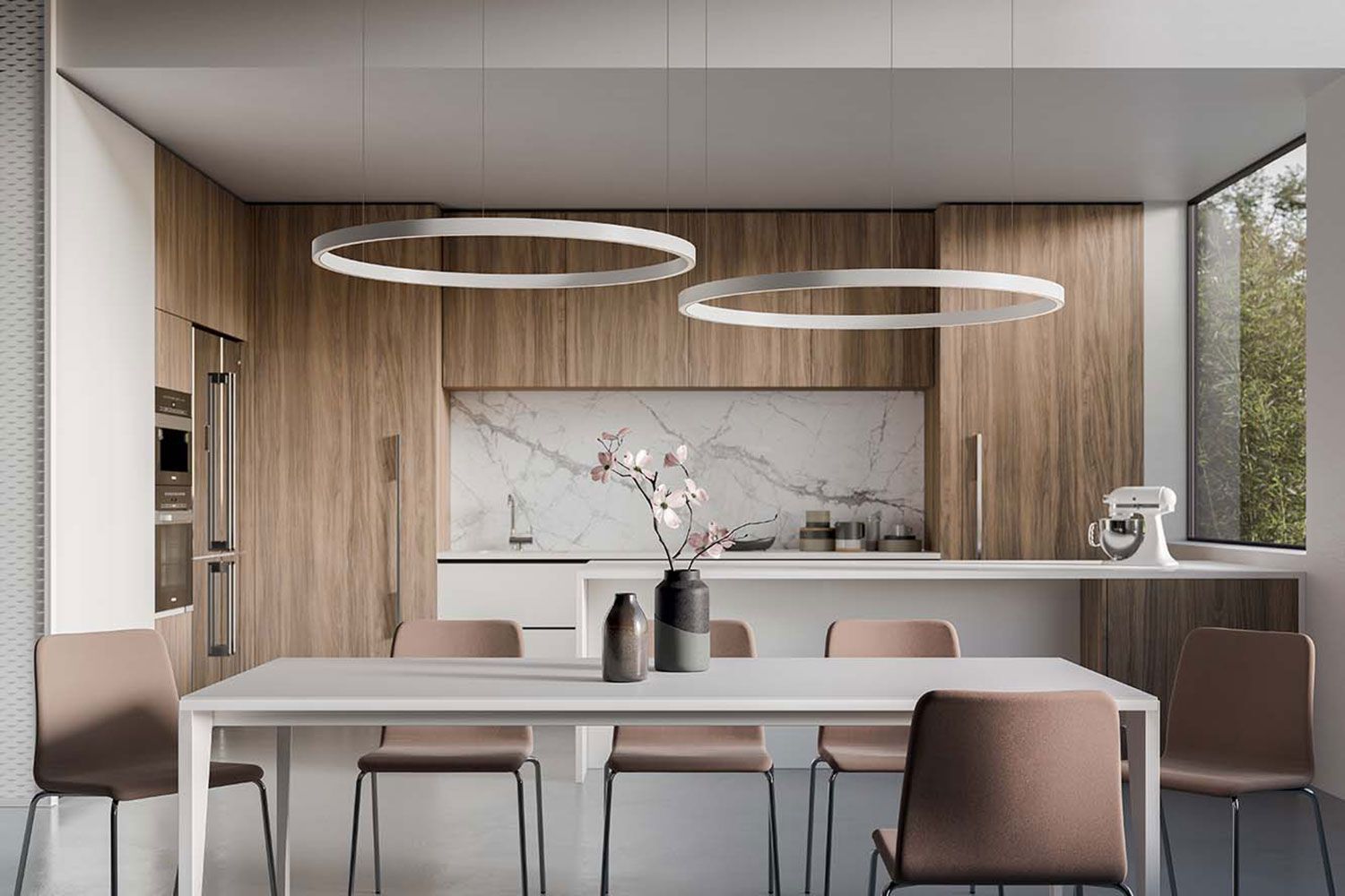 Алюминиевый светодиодный подвесной светильник Quadrifoglio Group Design Lighting ARCH-00140632 - Вид №3