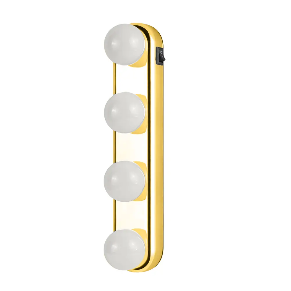 Светильник Rombica Beauty Gold LED на присоске 2 В нейтральный белый свет, цвет золото STLM-2081685