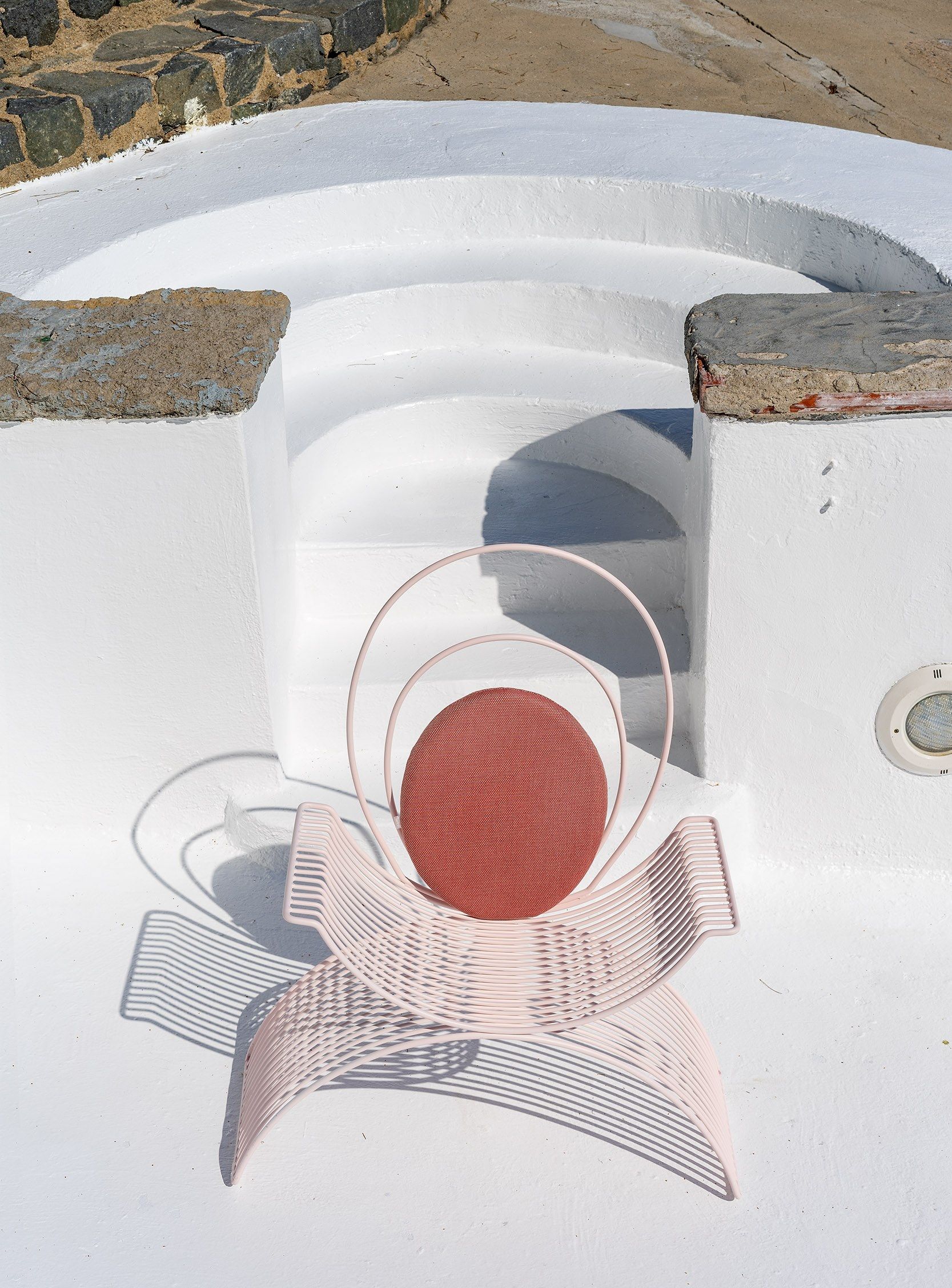 Стальной садовый стул с подлокотниками iSimar Romana ARCH-00082158 - Вид №15