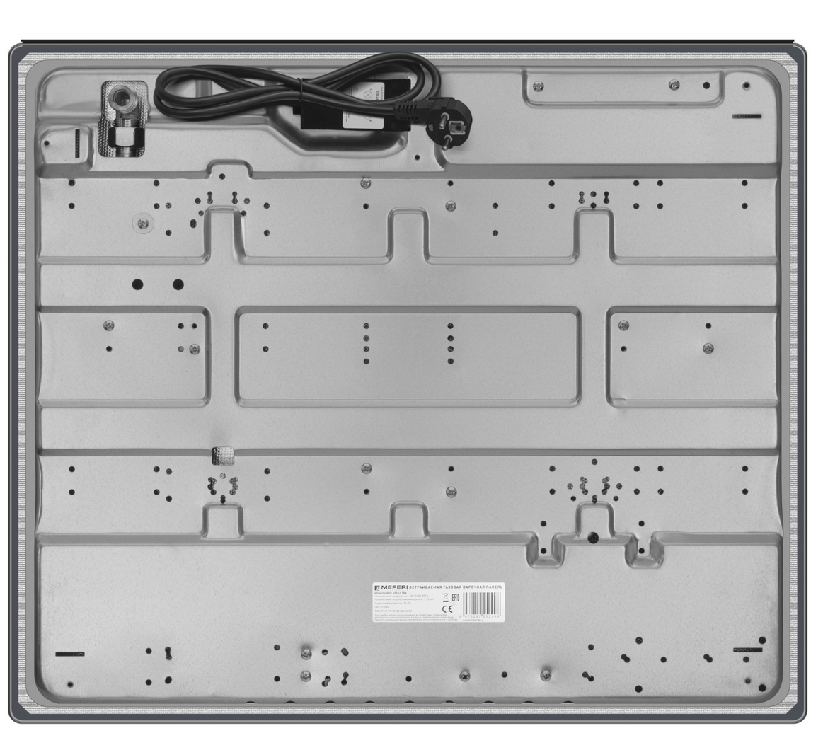 9202537 Газовая варочная поверхность Meferi MGH604GR GLASS ULTRA STDN-0064788 - Вид №2