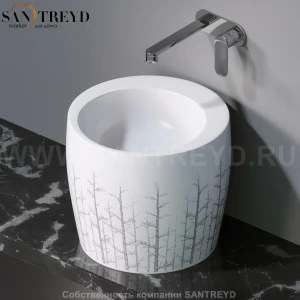 L101405 Накладная раковина на столешницу  круглая A. e T. Italia TOTEM