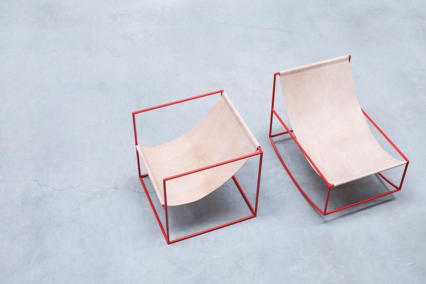 valerie_objects Кресло-качалка из стали с порошковым покрытием  V9018020  - Вид №15