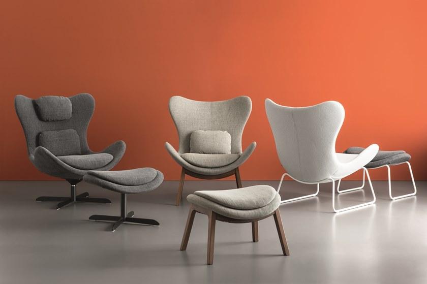 Calligaris Кожаное кресло с высокой спинкой Lazy Cs3373 - Вид №1