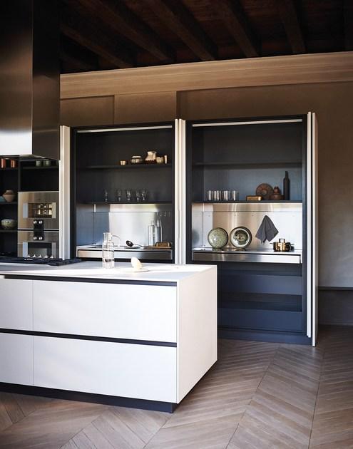 Cesar Модульная кухня с островком из керамогранита Maxima 2.2 sun-id-1416690 - Вид №2