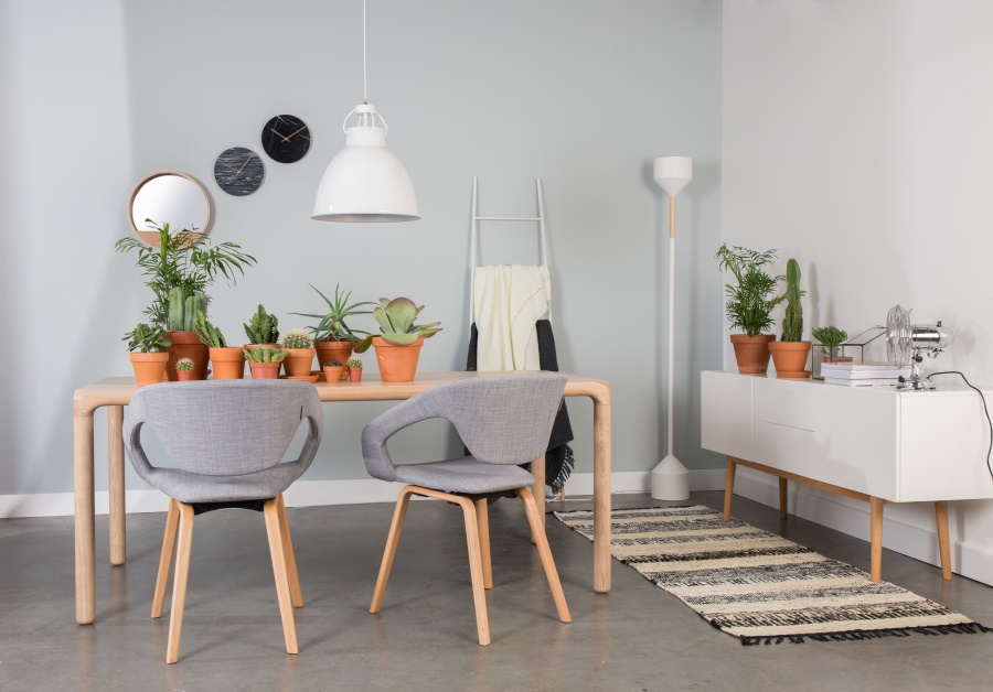 Кресло Flexback серое с бежевым основанием Zuiver 1200126 - Вид №4