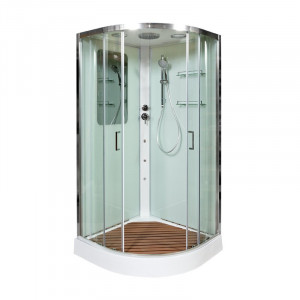 L 890 N с гидромассажем BLACK Душевая кабина DETO Серия L