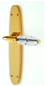 Bronces Mestre Ручка из латуни с кристаллами swarovski® на пластине Clasica sun-id-1487299 - Вид №2