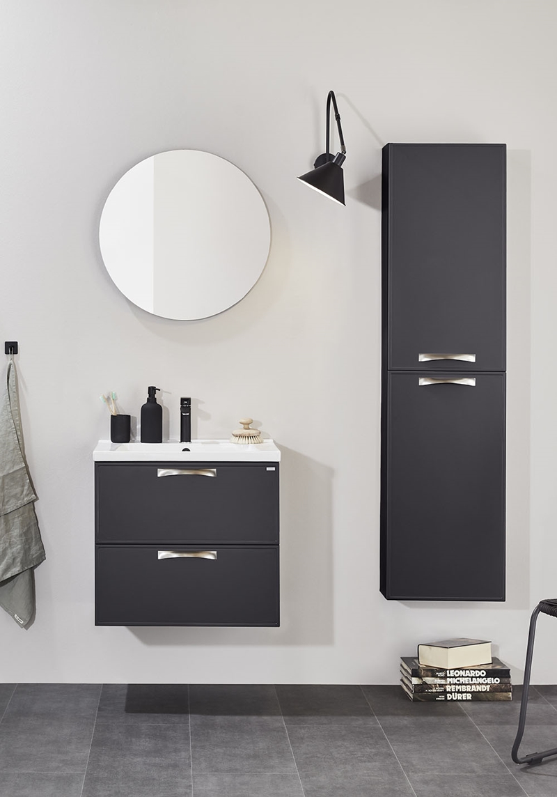 320151 Высокий Шкаф Flex Compact Vogue Antracit Noro  Антрацитовый Серый  - Вид №1