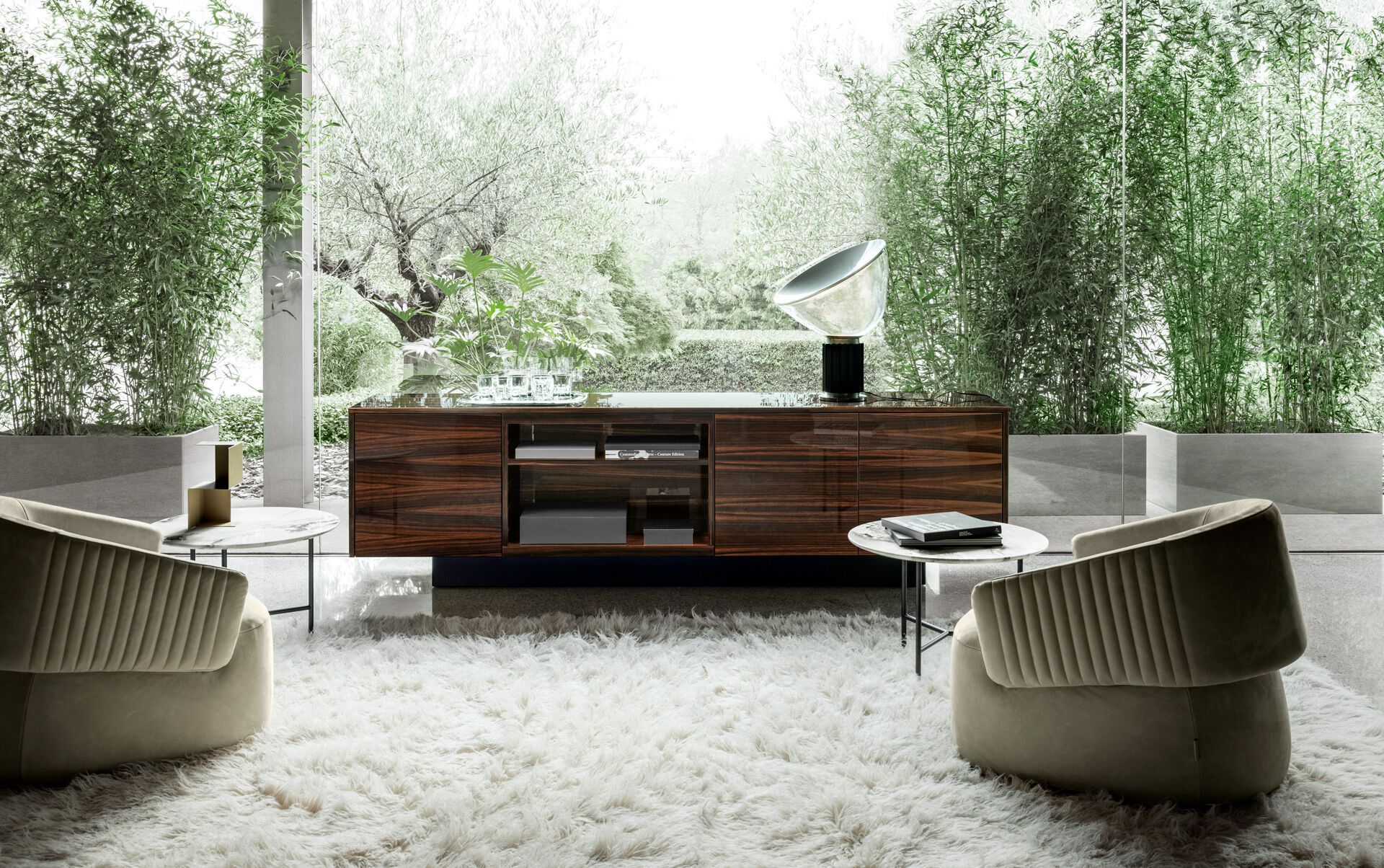 Шкаф из грецкого ореха с распашными дверями i 4 Mariani CITY ARCH-00151573 - Вид №2