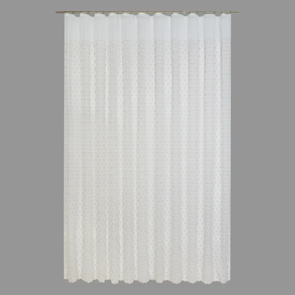 Тюль на ленте «Ромбик» 300x280 см цвет экрю MIAMOZA STLM-2020749