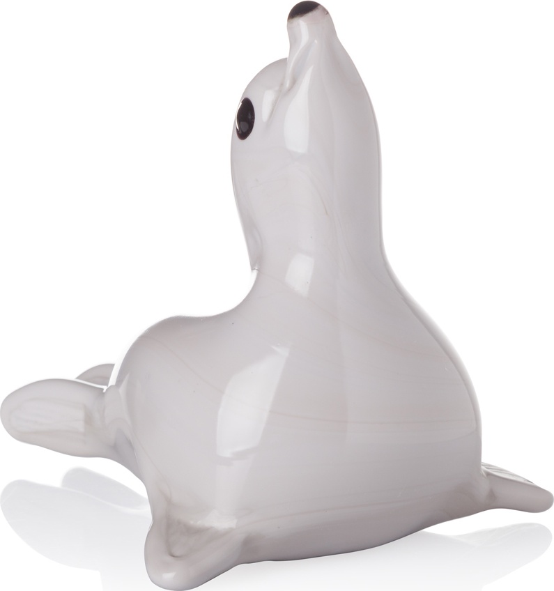 10630438 Duccio di Segna Набор из 2 фигурок 19 и 18см Duccio di Segna "Тюлени" (серый) Хрусталь Santreyd 