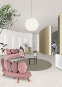 3-местный тканевый диван