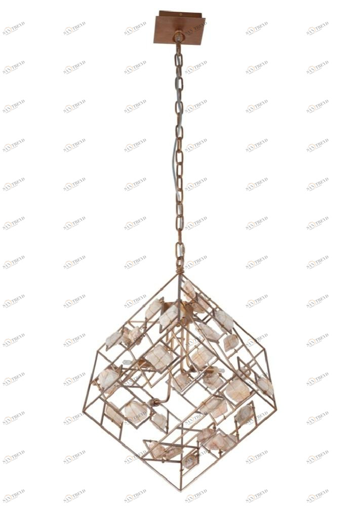 Дизайнерский подвесной светильник Crystal Lux Diego SP4 Gold CRYSTAL LUX ДИЗАЙНЕРСКИЕ, DIEGO 102837 Золотой 