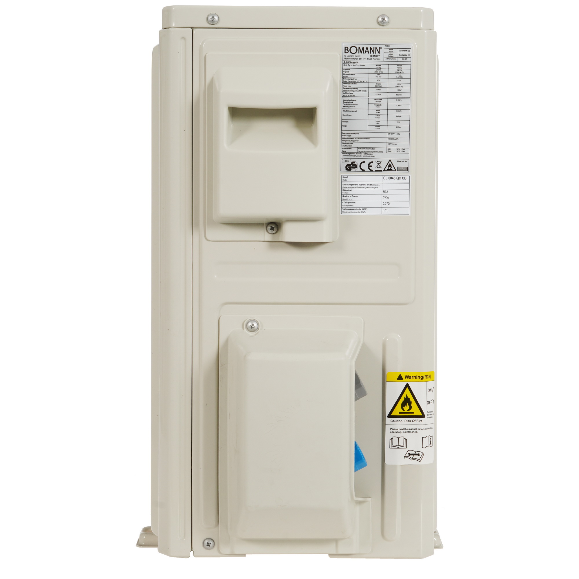 9903197 Кондиционер настенный сплит-система Bomann CL 6046 QC CB белый STDN-0023731 - Вид №6