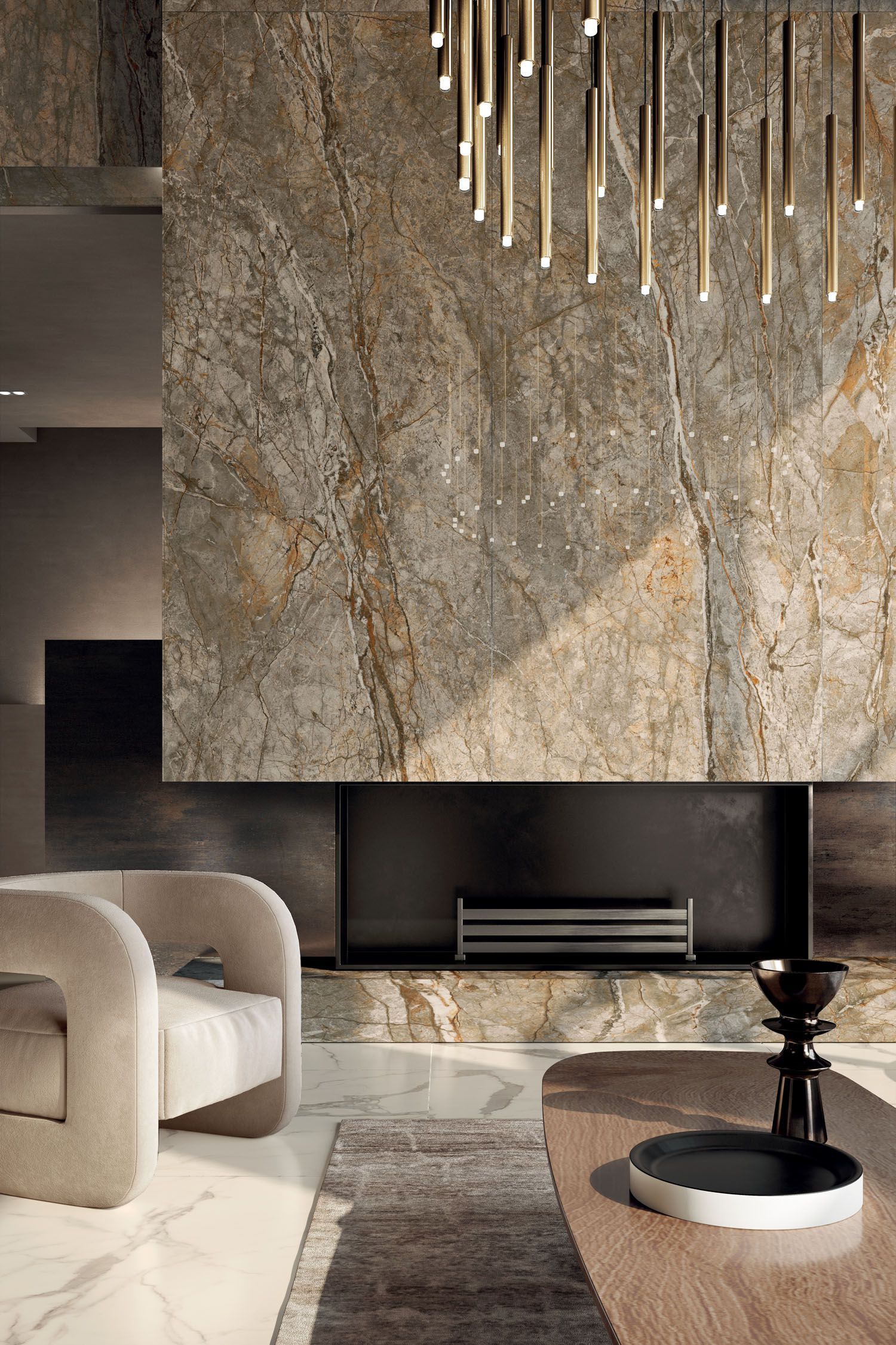 Керамогранит / напольное покрытие из ламинированного керамогранита с мраморным эффектом COTTO D'ESTE Starlight ARCH-00134694 - Вид №12