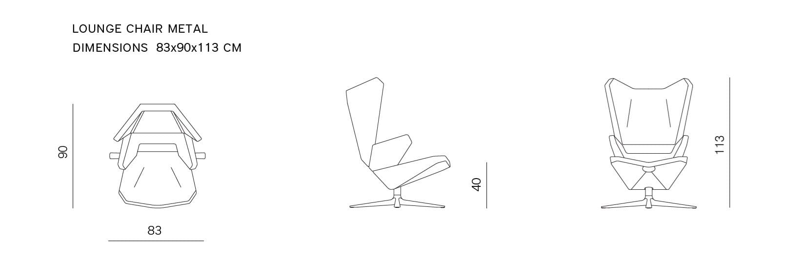 Кресло с кожаными спицами prostoria Trifidae ARCH-00073049 - Вид №1