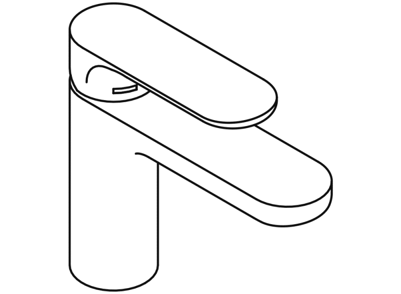 AQ1.12M10860 Однорычажный смеситель для раковины HEWI System-Armaturen  - Вид №3