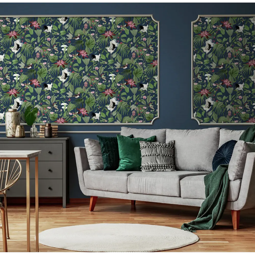 Обои флизелиновые Erismann Amazonik синие 1.06 м ЭР60465-06 Amazonika STLM-2139923 - Вид №3