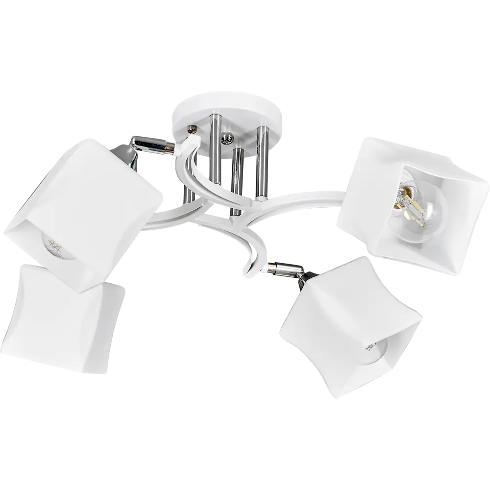 Люстра De City Тетро - современный потолочный светильник с четырьмя стеклянными плафонами 88038452 STLM-0916407 - Вид №2