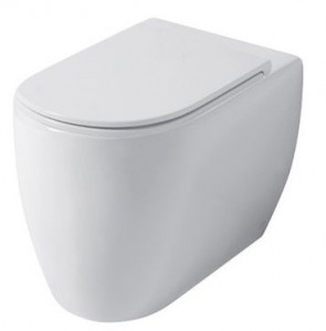 SK002RIM02 Приставной унитаз напольный Черный Disegno Ceramica Skip Италия