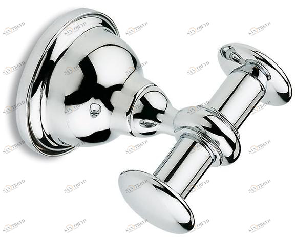 Stilhaus Двойной крючок для халатов из хромированной латуни Elite El13 Stil Haus