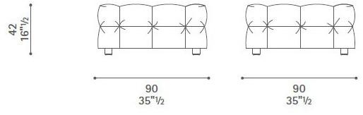 Poltrona Frau Стеганый пуф La collezione - divani e poltrone sun-id-1390487 - Вид №3